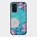 Blue Flower Glass Phone Cover for Samsung Galaxy M14 5G