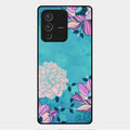Blue Flower Glass Phone Cover for Vivo V23 Pro 5G