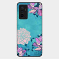 Blue Flower Glass Phone Cover for Vivo Y75 4G