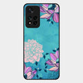 Blue Flower Glass Phone Cover for Xiaomi 11I 5G