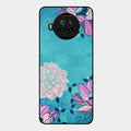 Blue Flower Glass Phone Cover for Xiaomi Mi 10I 5G