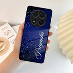 Blue Glitter Customize Glass Case Cover For Redmi/Xiaomi - ShopOnCliQ