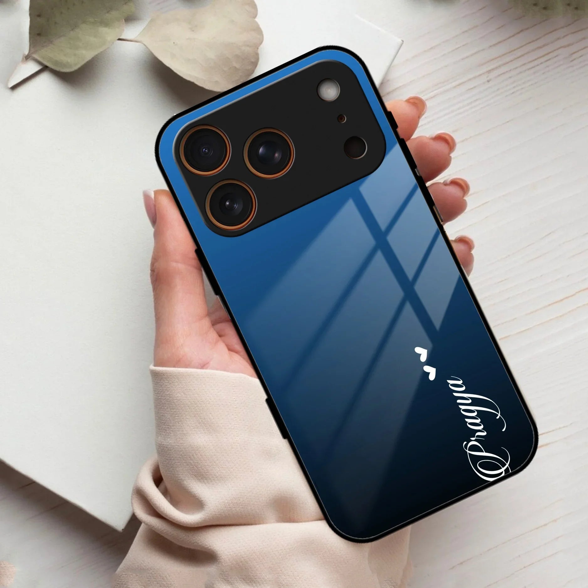 Blue Gradient Glass Case Cover For iPhone - ShopOnCliQ