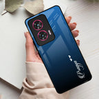 Blue Gradient Glass Case Cover For Motorola - ShopOnCliQ