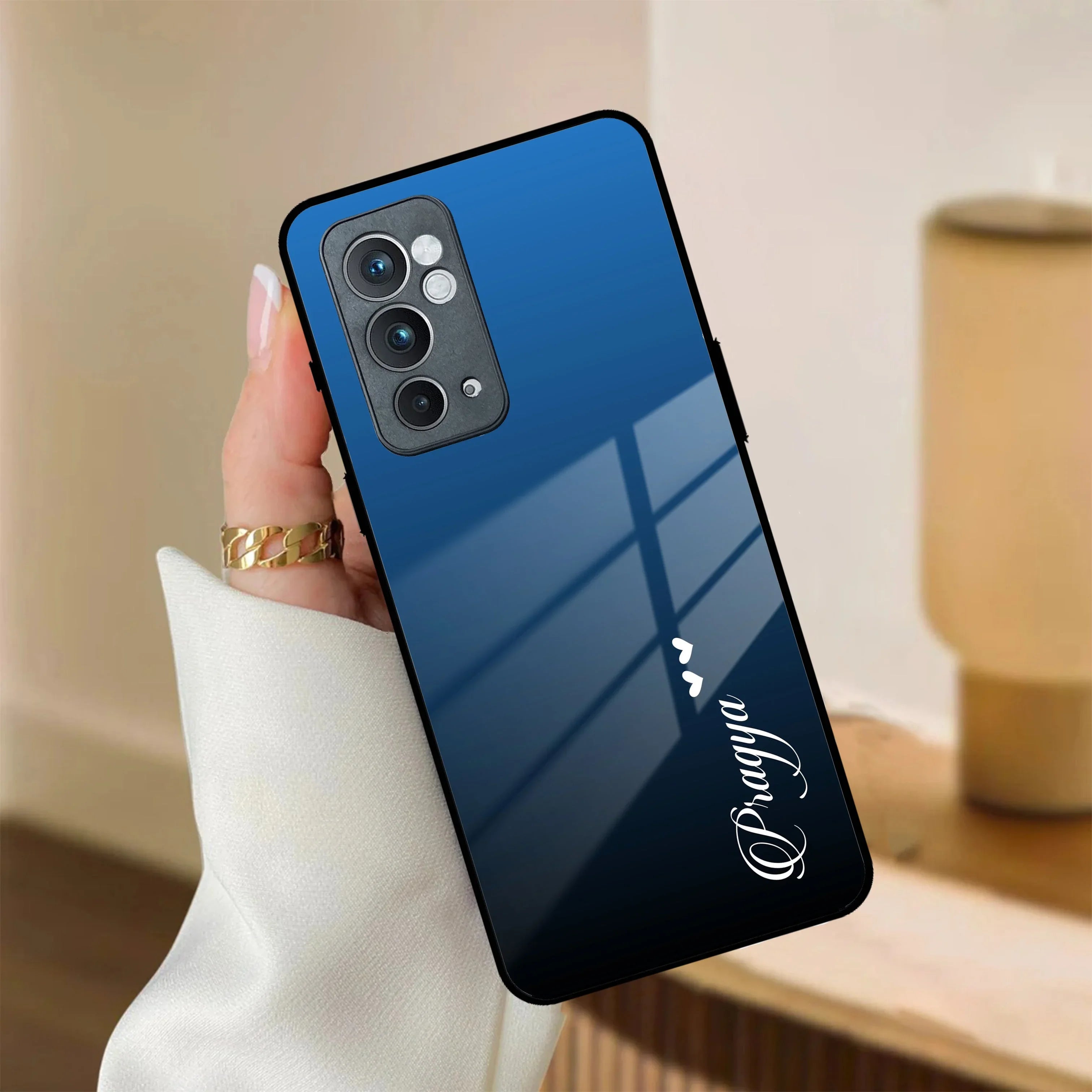 Blue Gradient Glass Case Cover For OnePlus - ShopOnCliQ