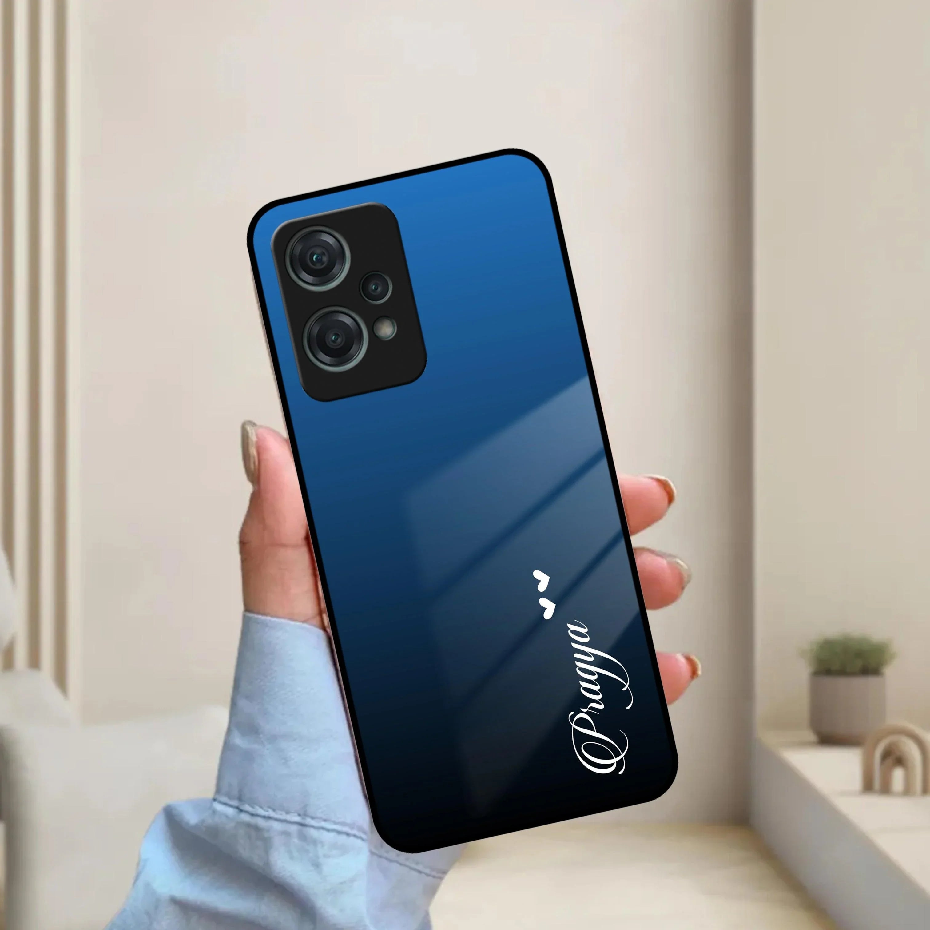 Blue Gradient Glass Case Cover For OnePlus - ShopOnCliQ