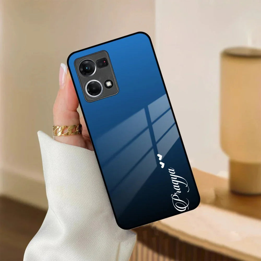 Blue Gradient Glass Case Cover For Oppo - ShopOnCliQ