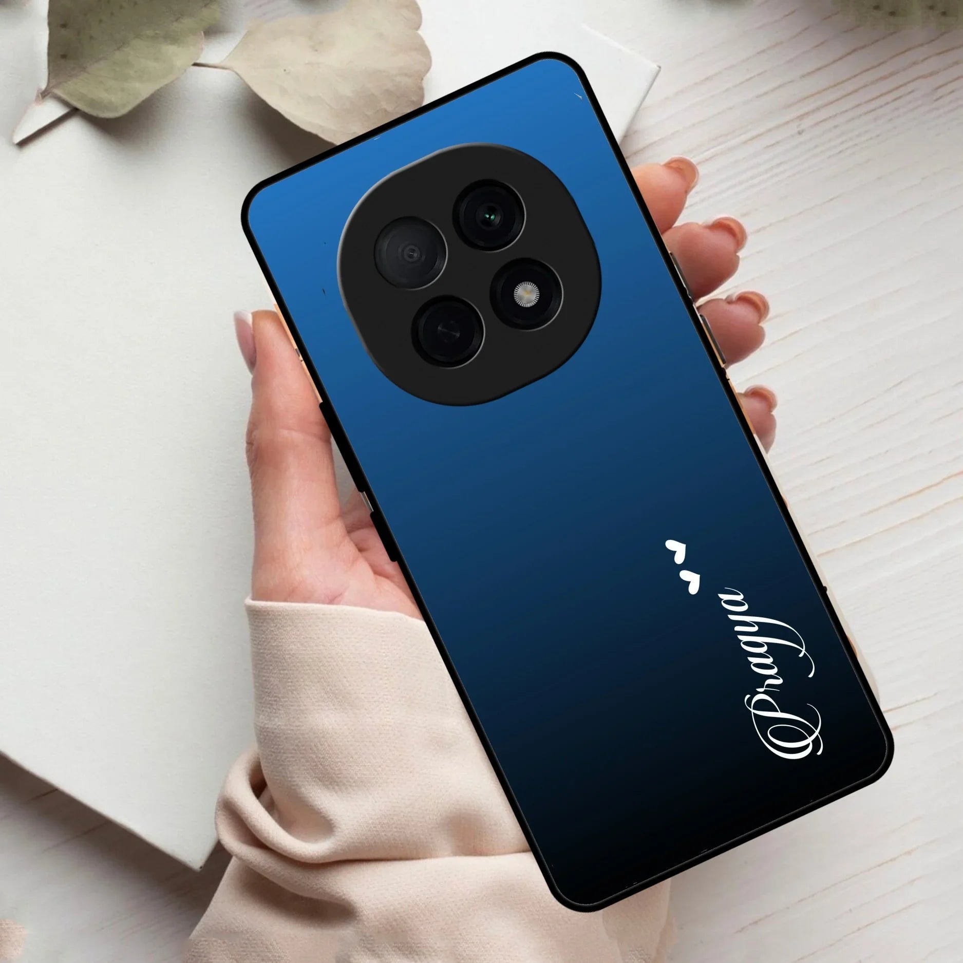 Blue Gradient Glass Case Cover For Oppo - ShopOnCliQ