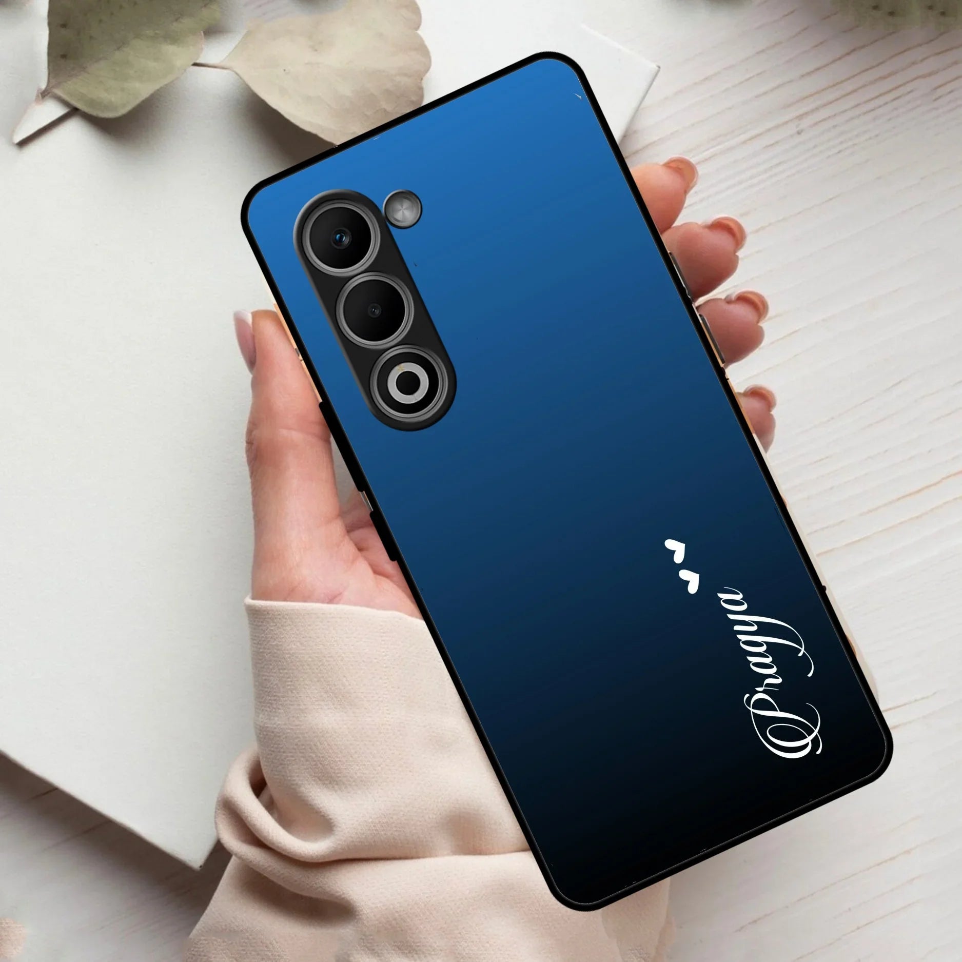 Blue Gradient Glass Case Cover For Oppo - ShopOnCliQ