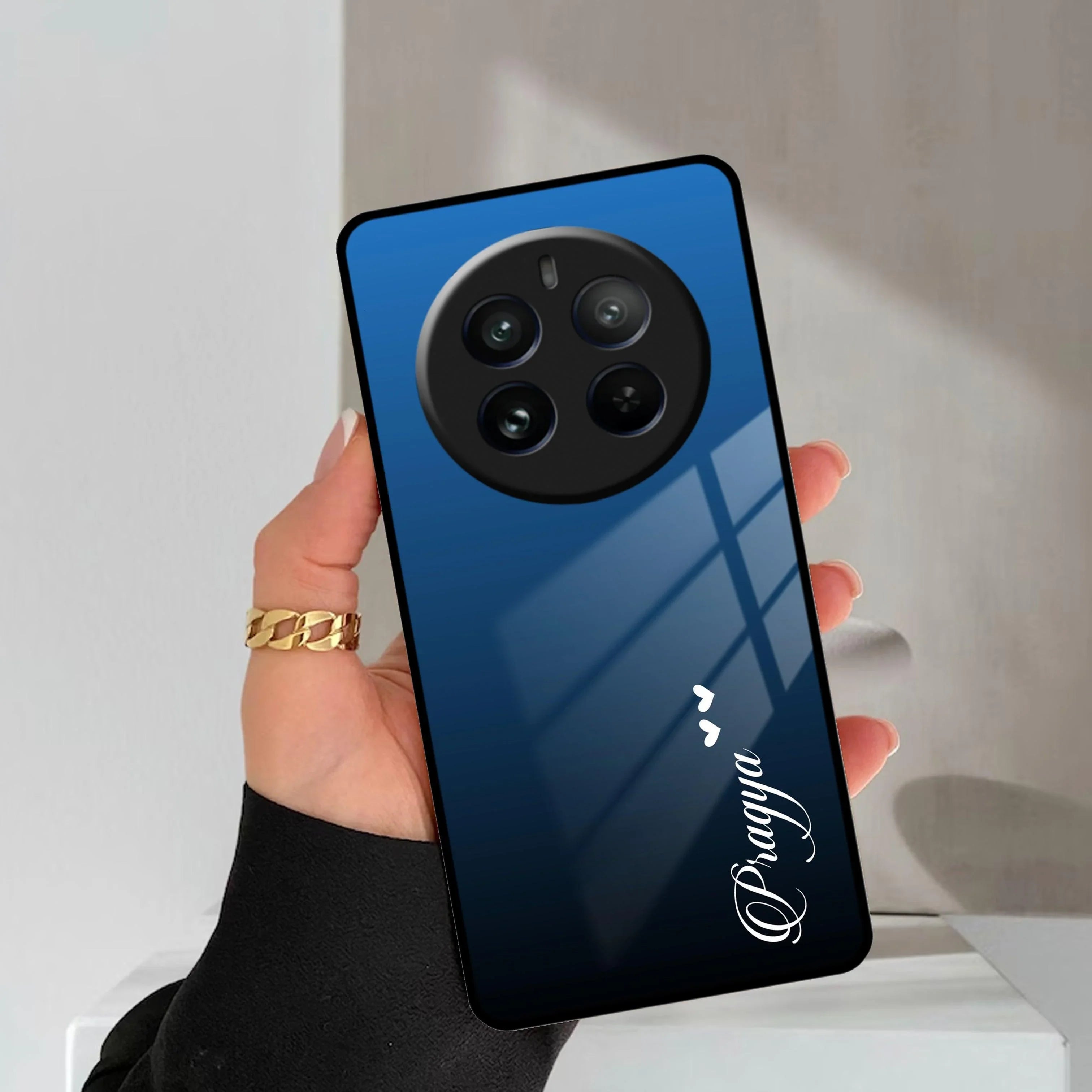 Blue Gradient Glass Case Cover For Realme/Narzo - ShopOnCliQ