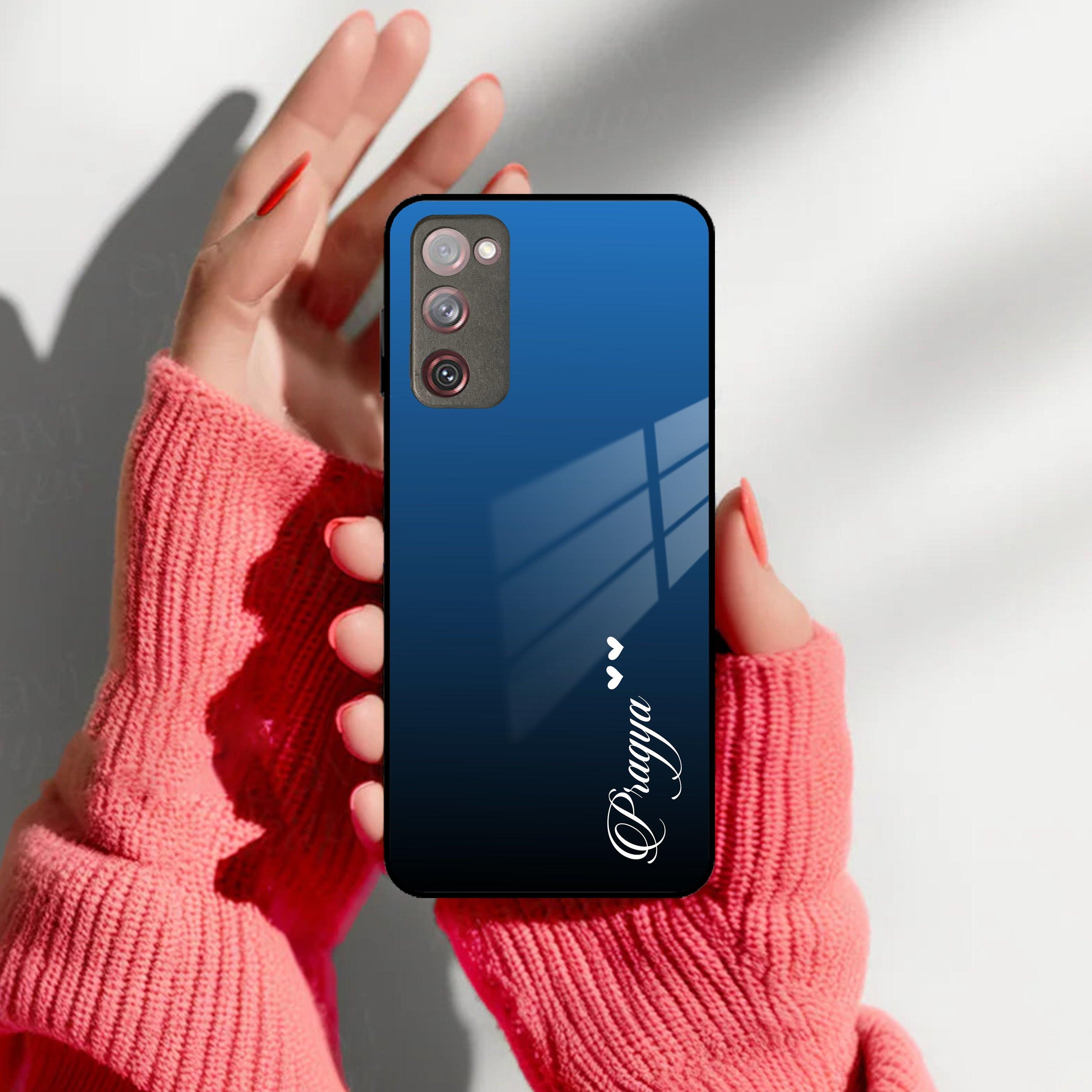 Blue Gradient Glass Case Cover For Samsung - ShopOnCliQ