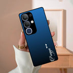 Blue Gradient Glass Case Cover For Vivo - ShopOnCliQ