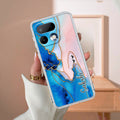 Blue Gradient Marble Customize Anti Yelllow Case Realme 16 Pro 5G