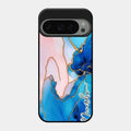 Blue Marble Glossy Metal Case Cover For Google Pixel 9 Pro 5G