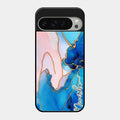 Blue Marble Glossy Metal Case Cover For Google Pixel 9 Pro Xl