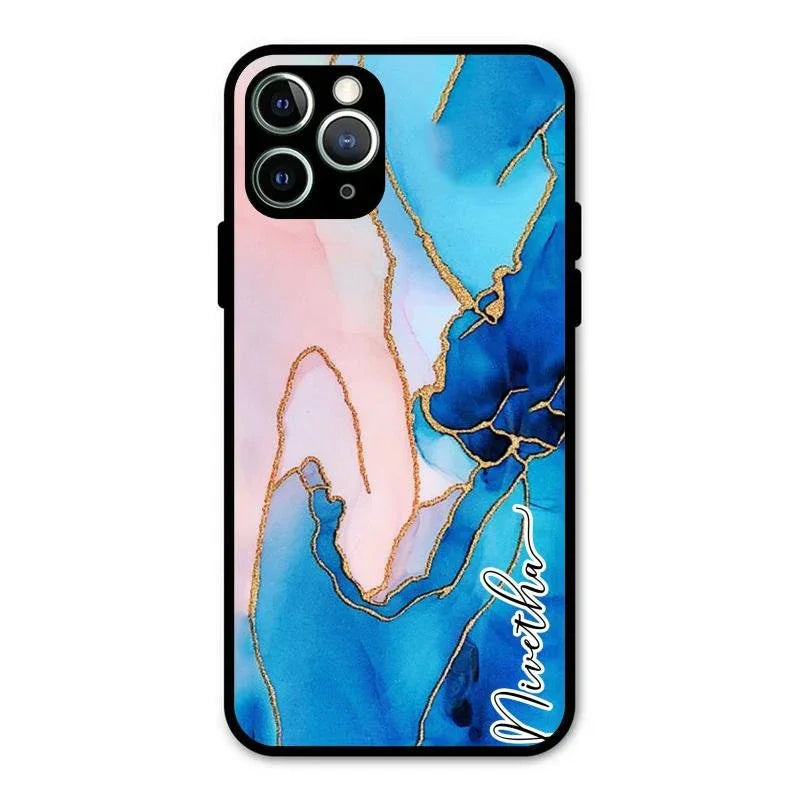 Blue Marble Glossy Metal Case Cover For iPhone 11 Pro Max