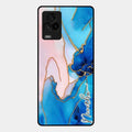 Blue Marble Glossy Metal Case Cover For Iqoo 7 Legend 5G