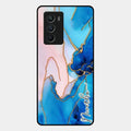 Blue Marble Glossy Metal Case Cover For Iqoo 9 Se 5G