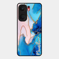 Blue Marble Glossy Metal Case Cover For Iqoo Neo 9 Pro 5G