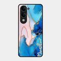 Blue Marble Glossy Metal Case Cover For Iqoo Z10 Lite