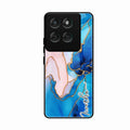 Blue Marble Glossy Metal Case Cover For Motorola Edge 60 Pro 5G