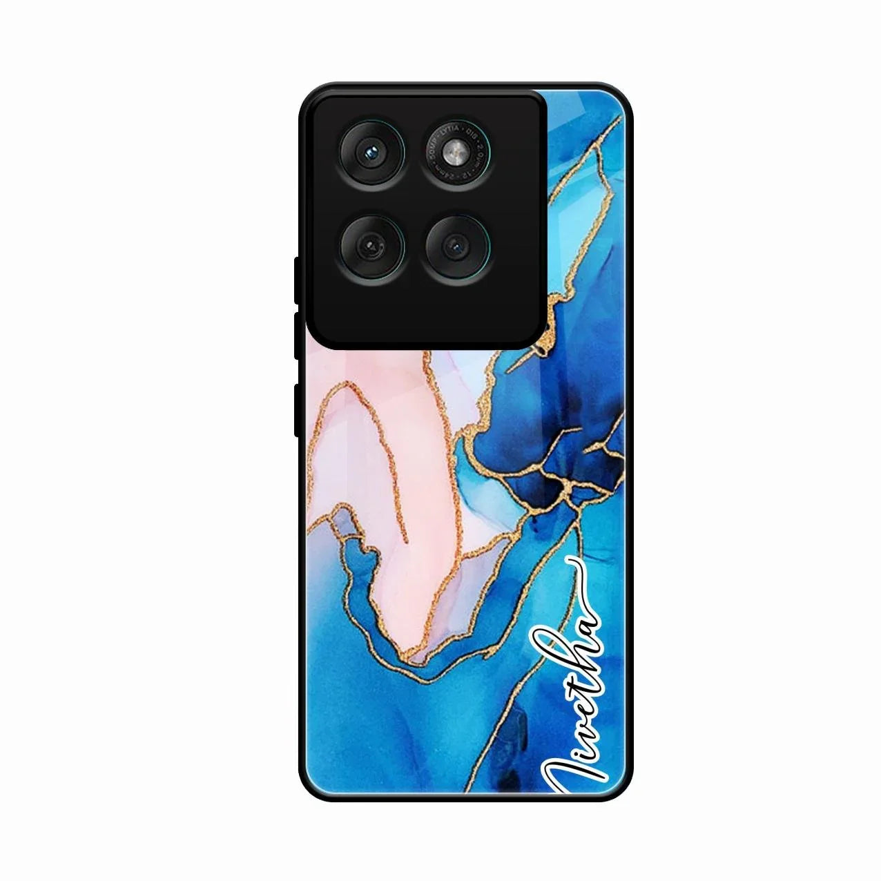 Blue Marble Glossy Metal Case Cover For Motorola Edge 60 Pro 5G