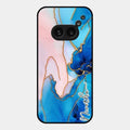 Blue Marble Glossy Metal Case Cover For Nothing Phone 2A 5G