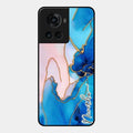 Blue Marble Glossy Metal Case Cover For Oneplus 10R 5G