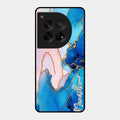 Blue Marble Glossy Metal Case Cover For Oneplus 12 5G
