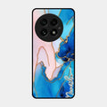 Blue Marble Glossy Metal Case Cover For Oneplus 13 5G