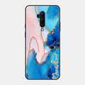 Blue Marble Glossy Metal Case Cover For Oneplus 7T Pro