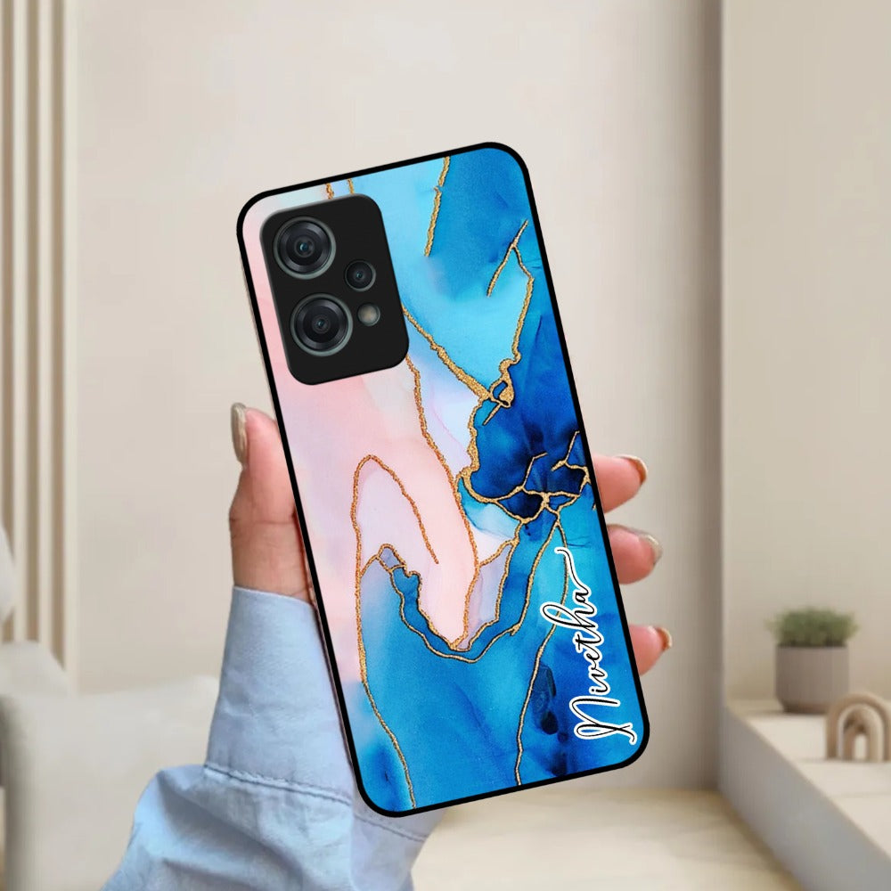 Blue Marble Glossy Metal Case Cover For OnePlus