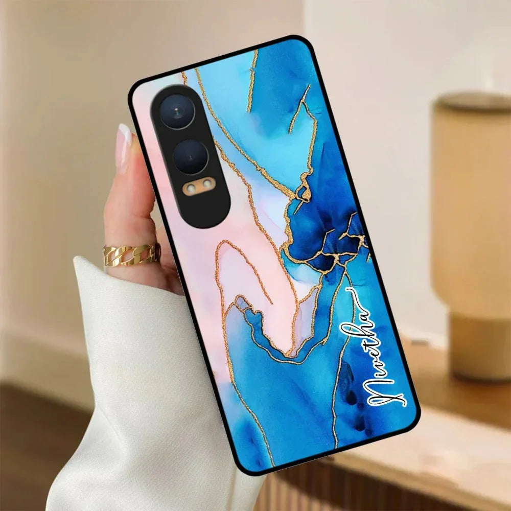 Blue Marble Glossy Metal Case Cover For OnePlus - ShopOnCliQ