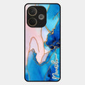 Blue Marble Glossy Metal Case Cover For Oppo A5 Pro 5G
