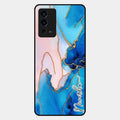 Blue Marble Glossy Metal Case Cover For Oppo A55