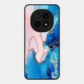 Blue Marble Glossy Metal Case Cover For Oppo F29 Pro 5G