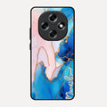 Blue Marble Glossy Metal Case Cover For Oppo F31 Pro 5G