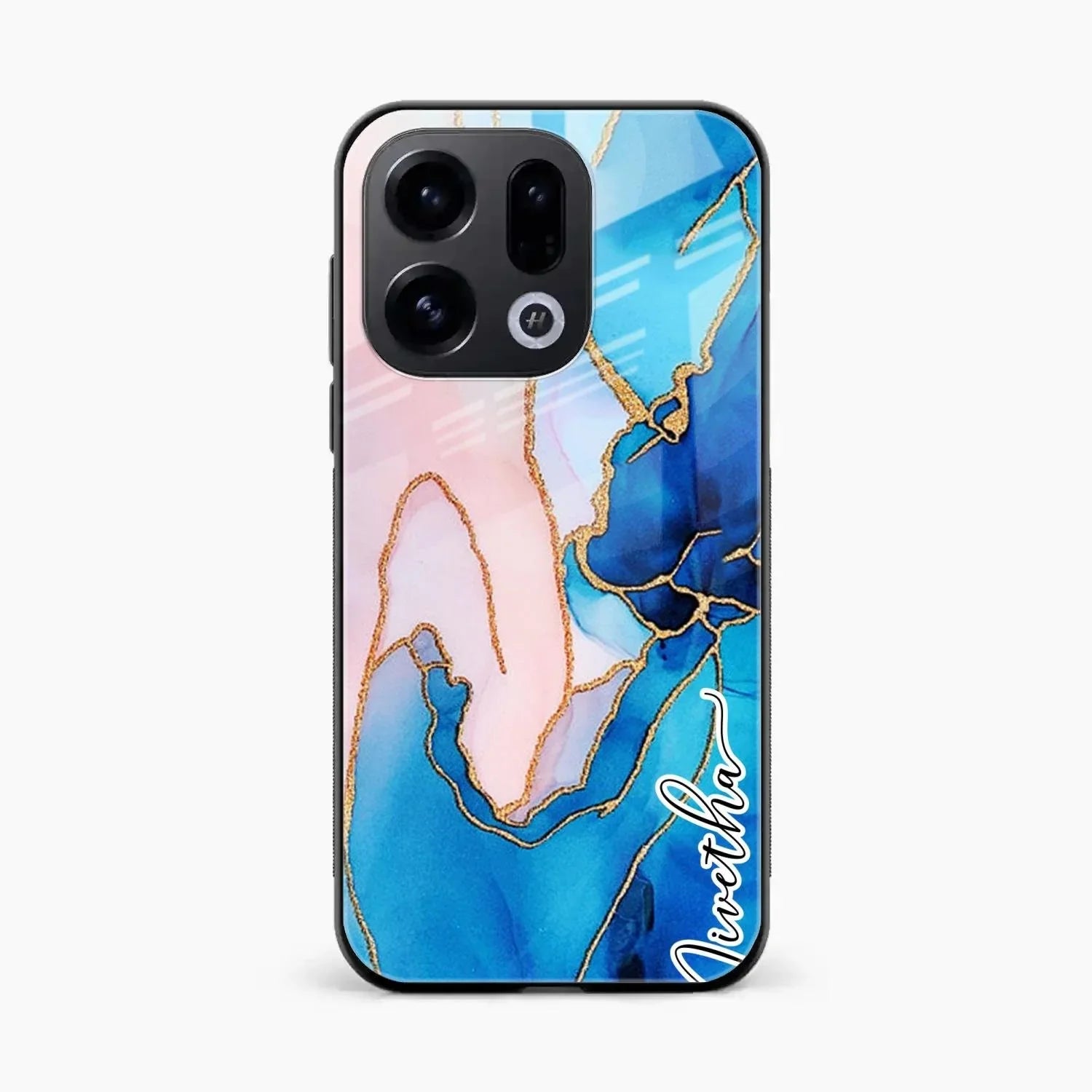 Blue Marble Glossy Metal Case Cover For Oppo Find X9 5G