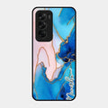 Blue Marble Glossy Metal Case Cover For Oppo Reno 12 Pro 5G
