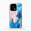 Blue Marble Glossy Metal Case Cover For Oppo Reno 15 5G