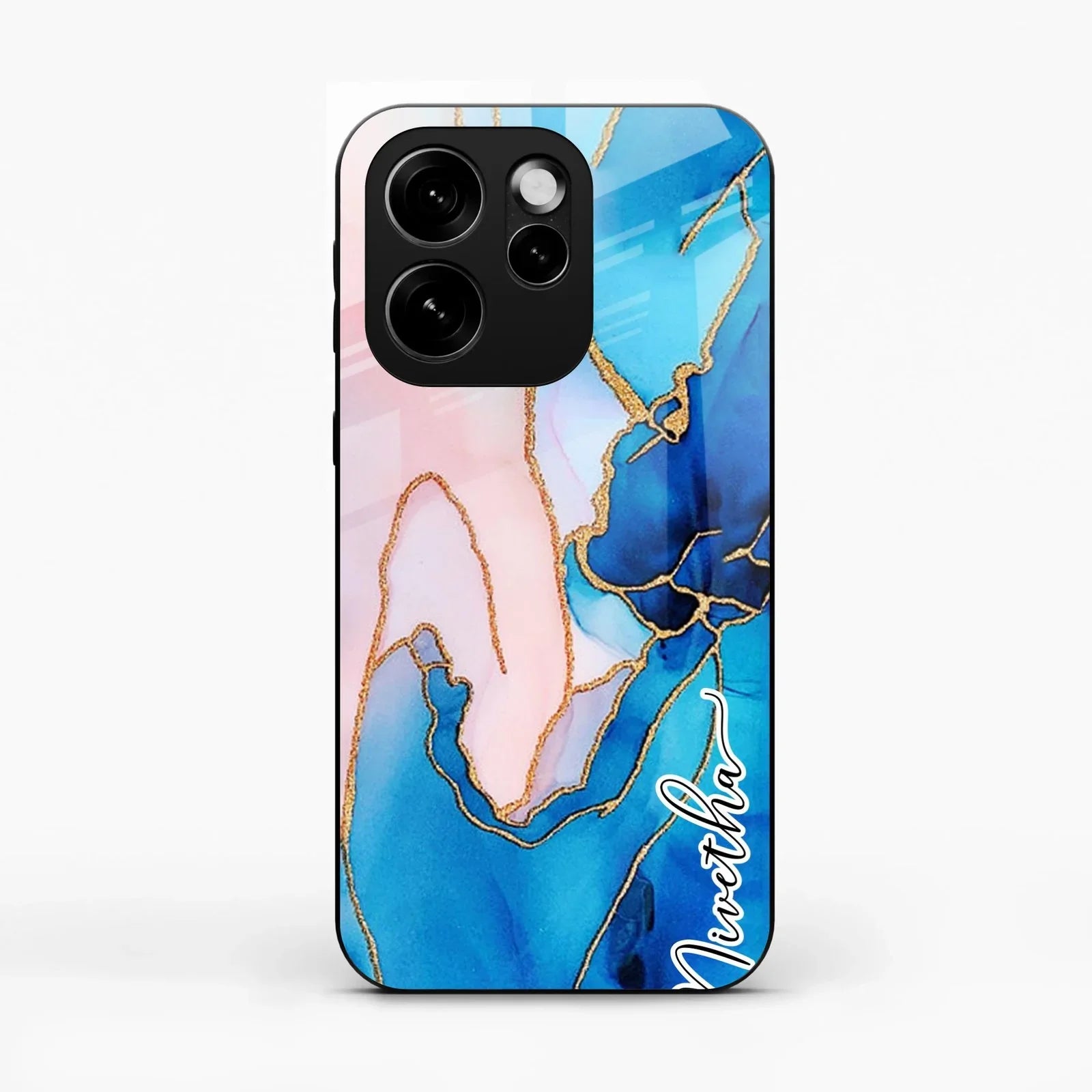 Blue Marble Glossy Metal Case Cover For Oppo Reno 15 Pro Mini 5G