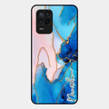 Blue Marble Glossy Metal Case Cover For Realme 8 5G