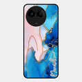 Blue Marble Glossy Metal Case Cover For Realme C67 5G
