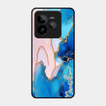 Blue Marble Glossy Metal Case Cover For Realme Gt 7 Pro
