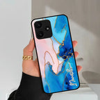 Blue Marble Glossy Metal Case Cover For Redmi - ShopOnCliQ