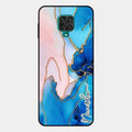 Blue Marble Glossy Metal Case Cover For Redmi Note 10 Lite