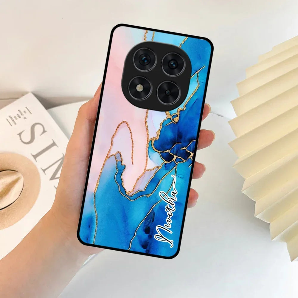 Blue Marble Glossy Metal Case Cover For Redmi - ShopOnCliQ