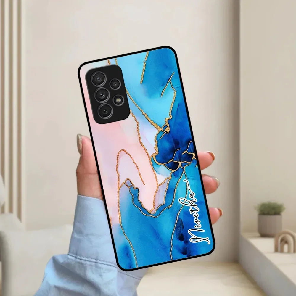 Blue Marble Glossy Metal Case Cover For Samsung - ShopOnCliQ