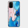 Blue Marble Glossy Metal Case Cover For Samsung Galaxy S20 Plus