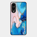 Blue Marble Glossy Metal Case Cover For Samsung Galaxy S25 Edge 5G